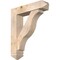 Ekena Millwork Funston Arts and Crafts Smooth Bracket w/ Offset Brace, Douglas Fir, 7 1/2"W x 32"D x 38"H BKT0806X32X38FST03SDF - alternate 1